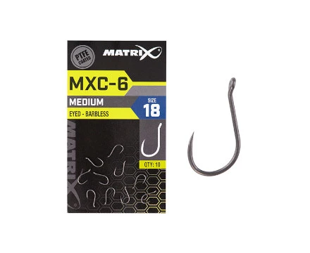 Matrix MXC-6 Barbless Eyed Coarse Hooks (10pc) 3 Matrix MXC-6 Barbless Eyed Coarse Hooks (10pc)